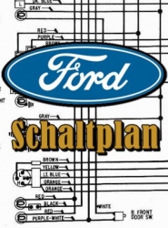Schaltplan Ford Fairlane und Galaxie Sechszylinder 1960