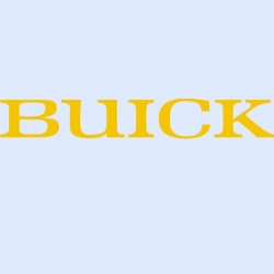 Aufkleber Buick Schriftzug