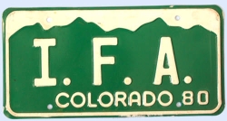 Wunschkennzeichen Colorado 1980
