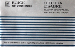 Betriebsanleitung Buick Electra und Le Sabre 1981