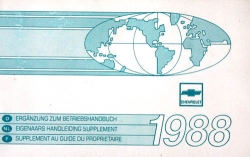 Betriebsanleitung General Motors Fahrzeuge 1988