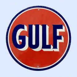 Blechschild Gulf Gasoline