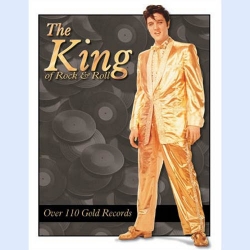 Blechschild Elvis Gold Suit