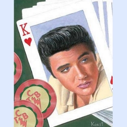 Blechschild Elvis King Of Hearts