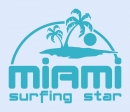 Aufkleber Miami Surfing Star