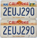 Kennzeichenpaar California 1994