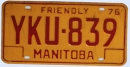 Kennzeichentafel Manitoba 1979