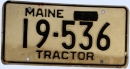 Kennzeichentafel Maine Truck 1967