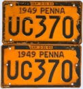 Kennzeichenpaar Pennsylvania 1949