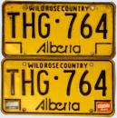 Kennzeichenpaar Alberta 1983