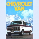 Farbprospekt Chevrolet Van Österreich