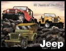 Blechschild Jeep - 60 Years of Tradition