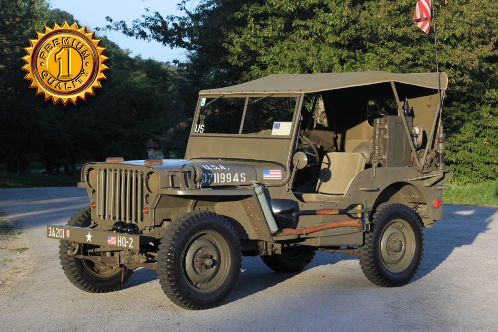 Willys Overland Jeep MB mit Anhnger 1945